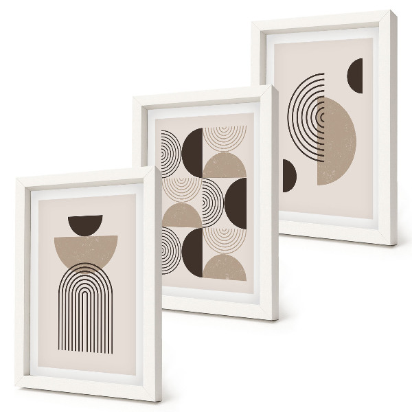 Gallery wall Abstracte geometrische patronen minimalisme