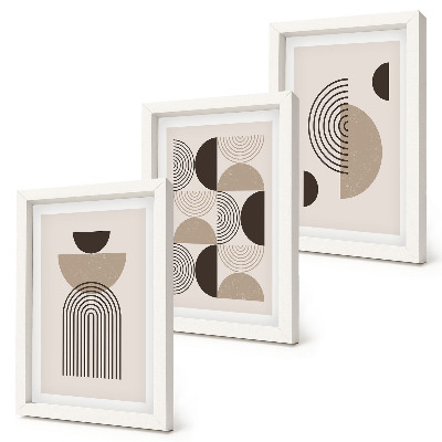 Gallery wall Abstracte geometrische patronen minimalisme