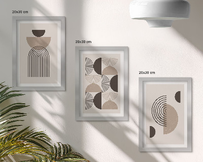 Gallery wall Abstracte geometrische patronen minimalisme