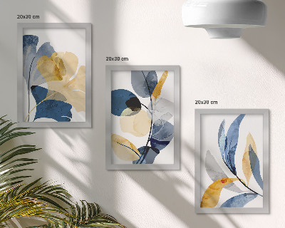 Gallery wall Plantenmotieven in aquarelstijl