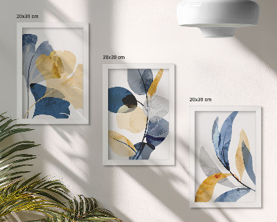 Gallery wall Plantenmotieven in aquarelstijl