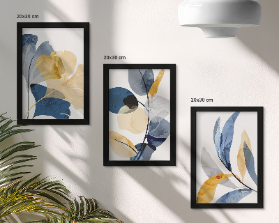 Gallery wall Plantenmotieven in aquarelstijl