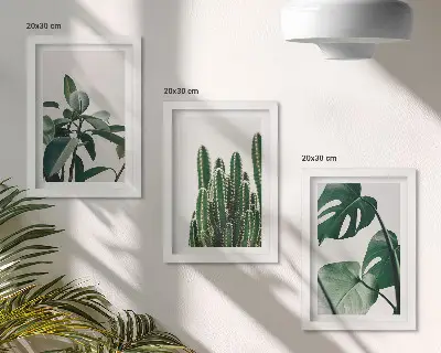 Tropische kamerplanten met esthetische bladeren voor aan de muur