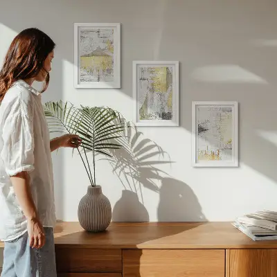 Gallery wall abstracte minimalistische patronen voor schilderijen