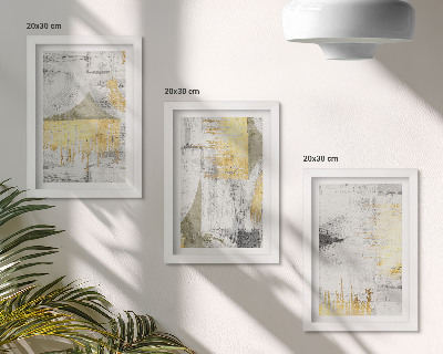 Gallery wall Abstracte minimalistische, modieuze schilderpatronen