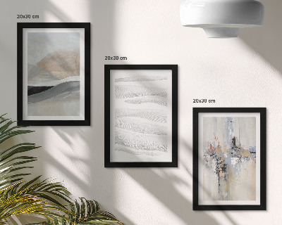 Gallery wall Abstracte patronen in neutrale aardetinten
