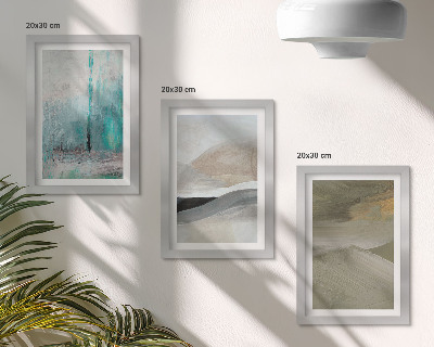 Gallery wall Geschilderde abstracte minimalistische decoraties