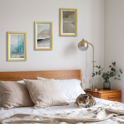 Gallery wall Geschilderde abstracte minimalistische decoraties