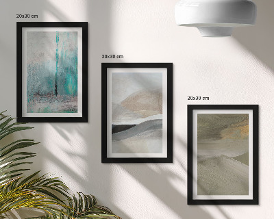 Gallery wall Geschilderde abstracte minimalistische decoraties