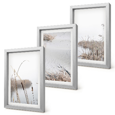 Gallery wall delicate zomerse uitzichten op waterplanten