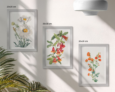 Gallery wall Bloemcomposities retro vintage schilderij