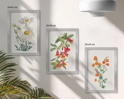 Bloemcomposities retro vintage schilderij gallery wall