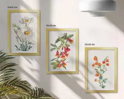 Bloemcomposities retro vintage schilderij gallery wall