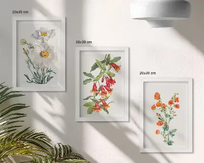 Bloemcomposities retro vintage schilderij gallery wall