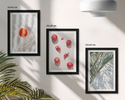 Gallery wall Vakantie met tropische vruchten en palmbladeren