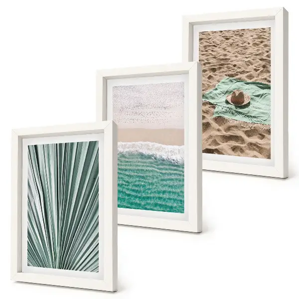 Gallery wall zomerse vakantiegezichten aan het strand