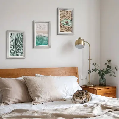 Gallery wall zomerse vakantiegezichten aan het strand