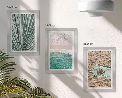 Gallery wall zomerse vakantiegezichten aan het strand