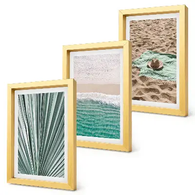 Gallery wall zomerse vakantiegezichten aan het strand