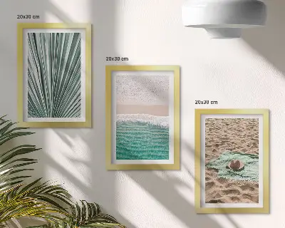Gallery wall zomerse vakantiegezichten aan het strand