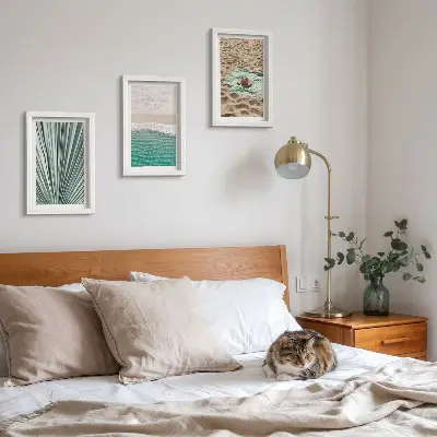 Gallery wall zomerse vakantiegezichten aan het strand