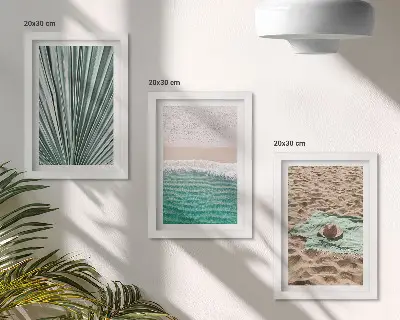 Gallery wall zomerse vakantiegezichten aan het strand