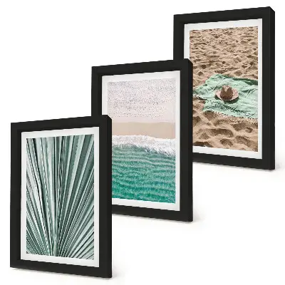 Gallery wall zomerse vakantiegezichten aan het strand