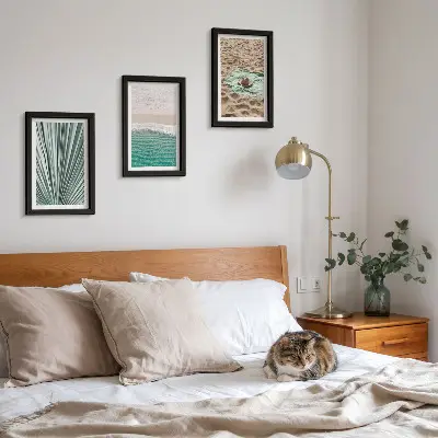 Gallery wall zomerse vakantiegezichten aan het strand