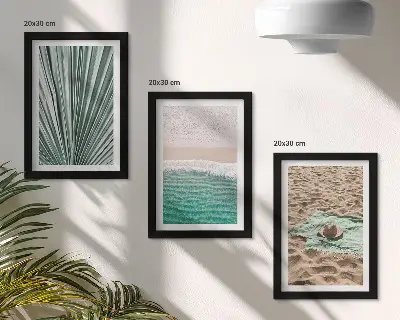 Gallery wall zomerse vakantiegezichten aan het strand
