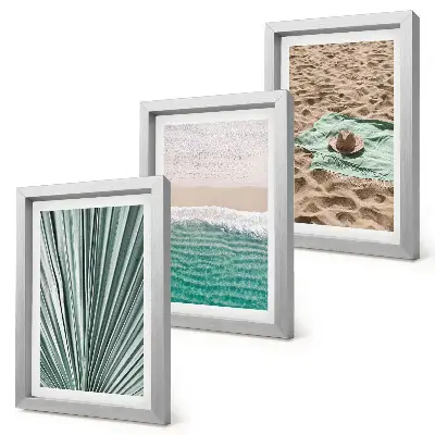 Gallery wall zomerse vakantiegezichten aan het strand