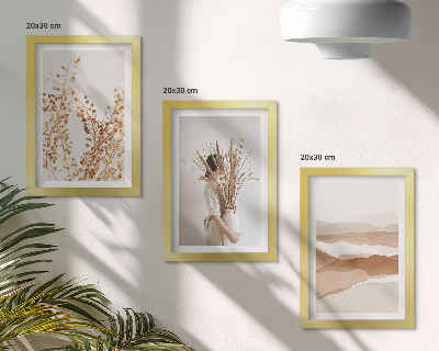 Gallery wall Abstracte plantmotieven in rustieke boho-stijl