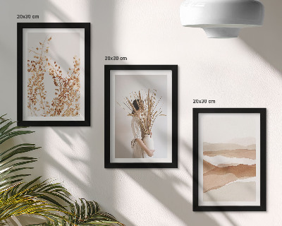 Gallery wall Abstracte plantmotieven in rustieke boho-stijl