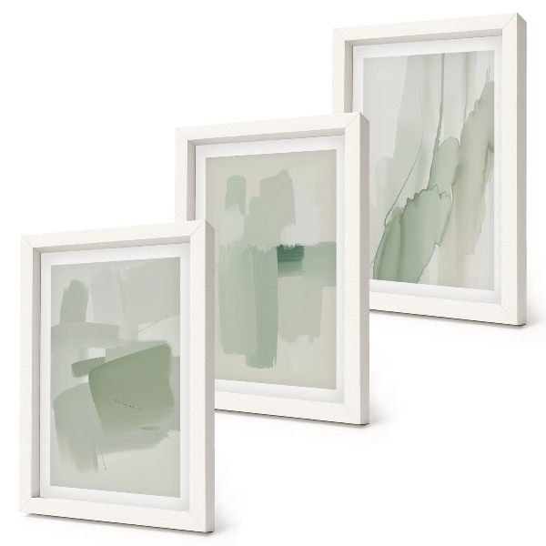 Gallery wall Abstracte patronen in aquarel-stijl