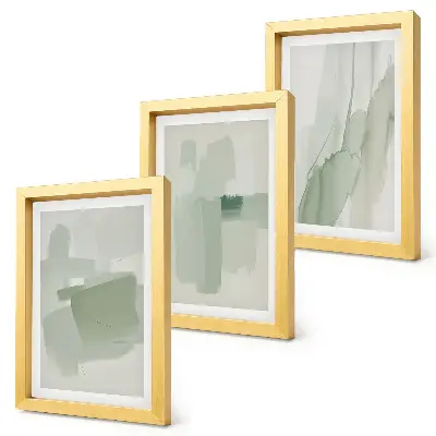 Gallery wall met abstracte patronen in aquarel-stijl
