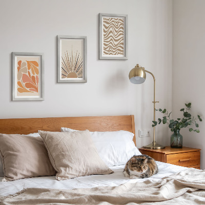 Gallery wall Zon boho pastel abstracte vormen