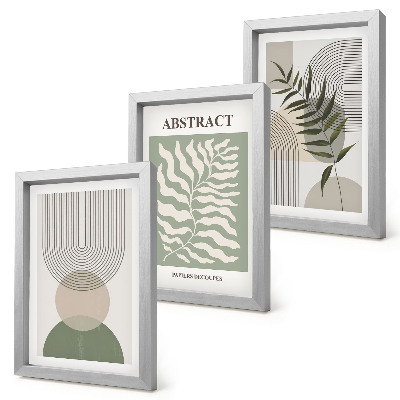 Gallery wall Botanische abstracte elementen in rustieke boho-stijl