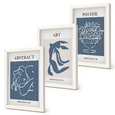 Gallery wall Matisse's stijlvolle abstracte patronen met figuren en bloemen