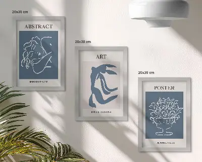 Gallery wall met abstracte patronen van Matisse met figuren en bloemen