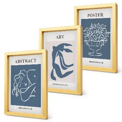 Gallery wall met abstracte patronen van Matisse met figuren en bloemen