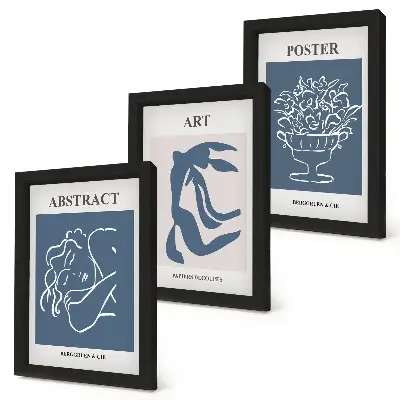 Gallery wall met abstracte patronen van Matisse met figuren en bloemen