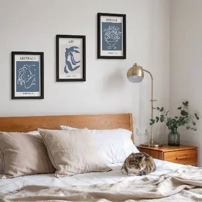 Gallery wall met abstracte patronen van Matisse met figuren en bloemen