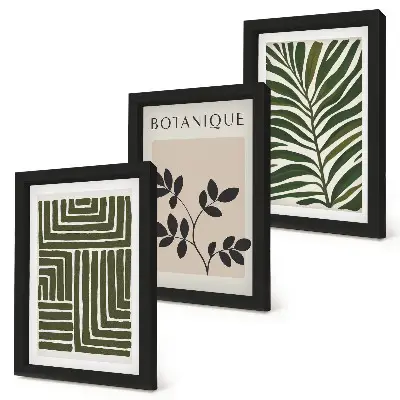 Gallery wall botanische composities in boho minimalisme-stijl