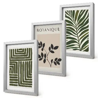 Gallery wall botanische composities in boho minimalisme-stijl