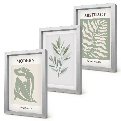 Set van ingelijste schilderijen Matisse ontwerpt aquarel boho planten