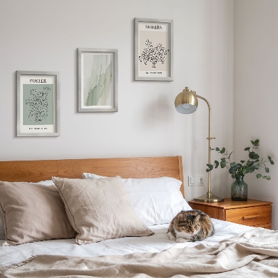 Gallery wall Bloemen in een vaas in een moderne en minimalistische stijl.