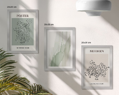 Gallery wall Bloemen in een vaas in een moderne en minimalistische stijl.