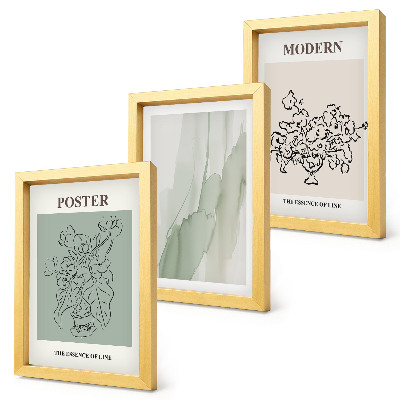 Gallery wall Bloemen in een vaas in een moderne en minimalistische stijl.