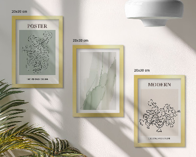 Gallery wall Bloemen in een vaas in een moderne en minimalistische stijl.