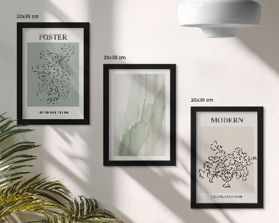 Gallery wall Bloemen in een vaas in een moderne en minimalistische stijl.