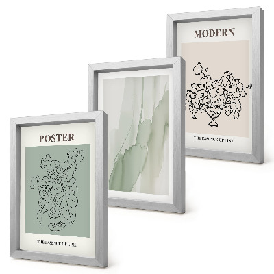 Gallery wall Bloemen in een vaas in een moderne en minimalistische stijl.